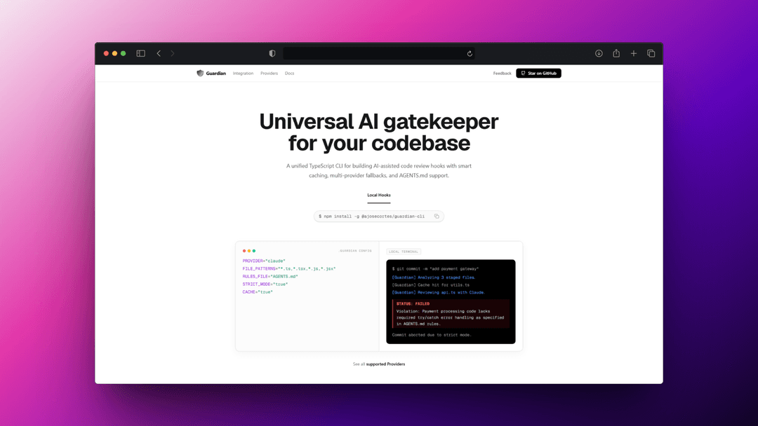 Imagel del proyecto sobre Guardian